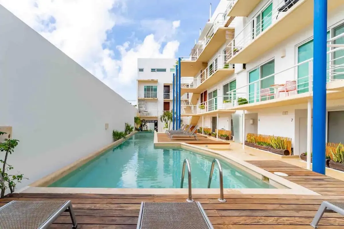 2 Story Ph 3B Heated Jacuzzi Close Beach Street 6 普拉亚卡门 公寓